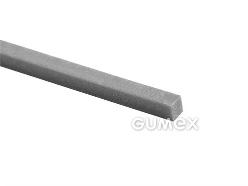 Gumová nit, 2x2mm, dĺžka 1400mm, guma A160, 40°ShA, NR-SBR, -40°C/+70°C, šedá